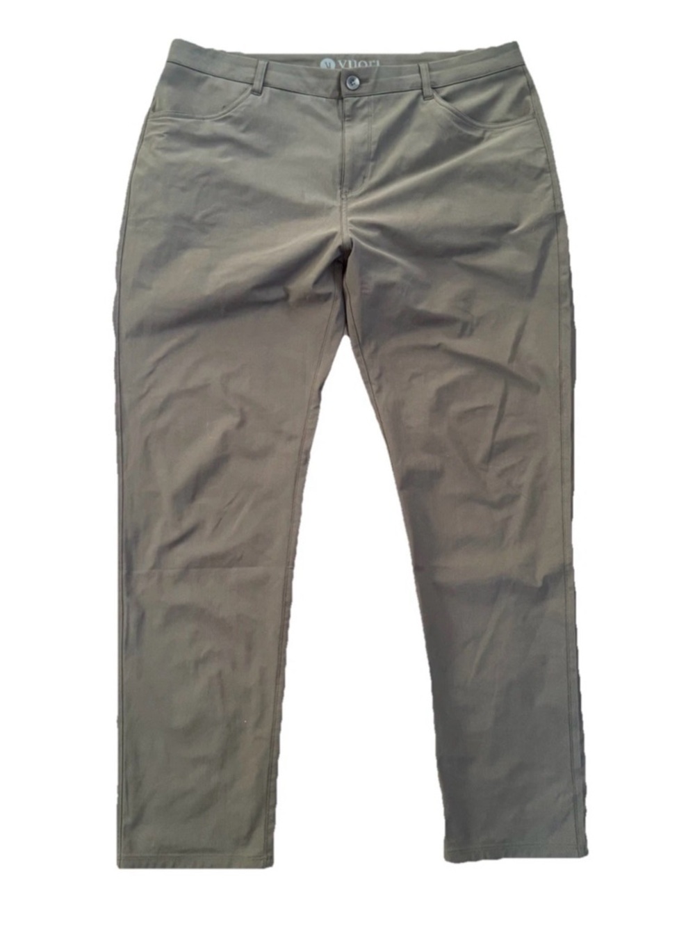 Vuori Meta Pants Slim Stretch Performance 38x32 Mens Green Tech Commuter Chino